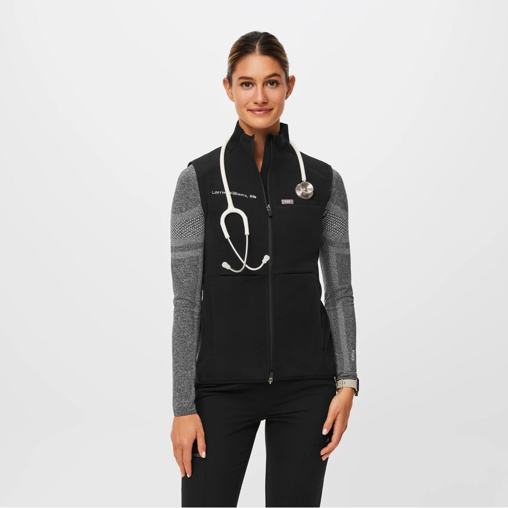 Figs Black Women's Vest